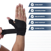 Universele Duimbrace – Zwart (One Size)