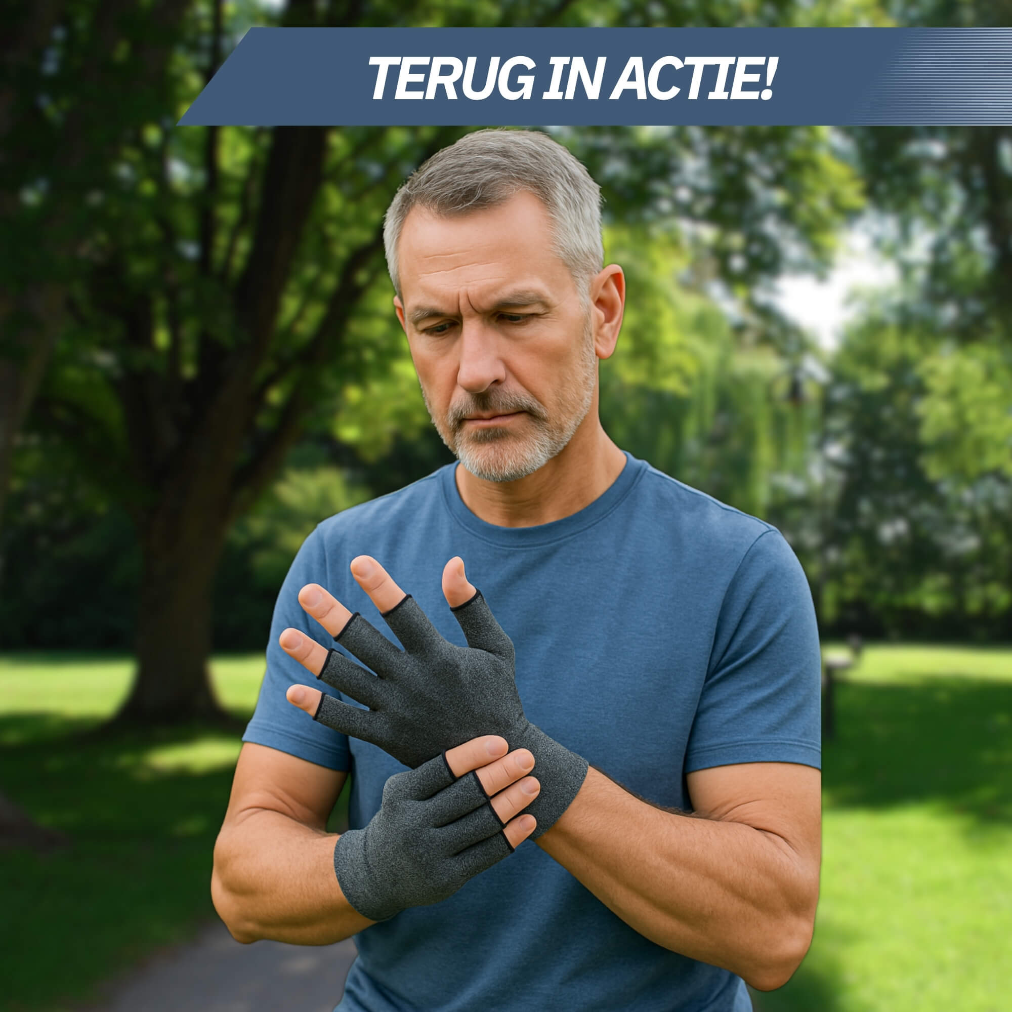 Trebin Reuma Handschoenen - Grijs
