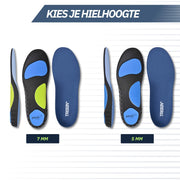 Orthopedische Inlegzolen met Verstelbare Hielhoogte – Instelbare Demping