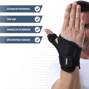 Universele Duimbrace – Zwart (One Size)