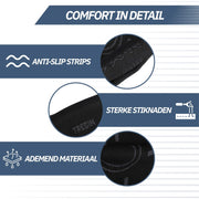Kniebrace met Anti-Slip - Zwart/Grijs