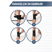 Enkelbrace met Fiber Versteviging – Zwart