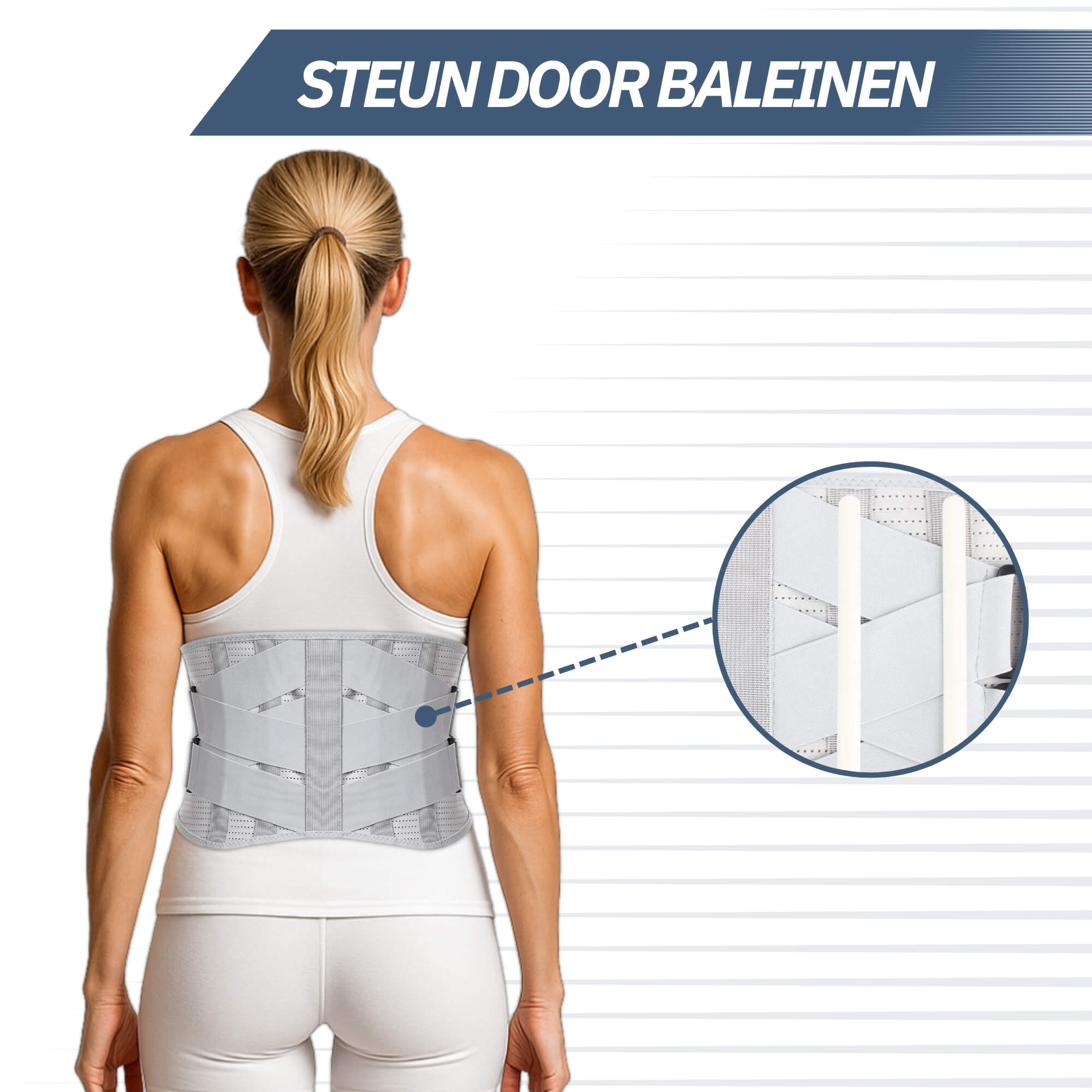 Trebin Rug Brace - Grijs