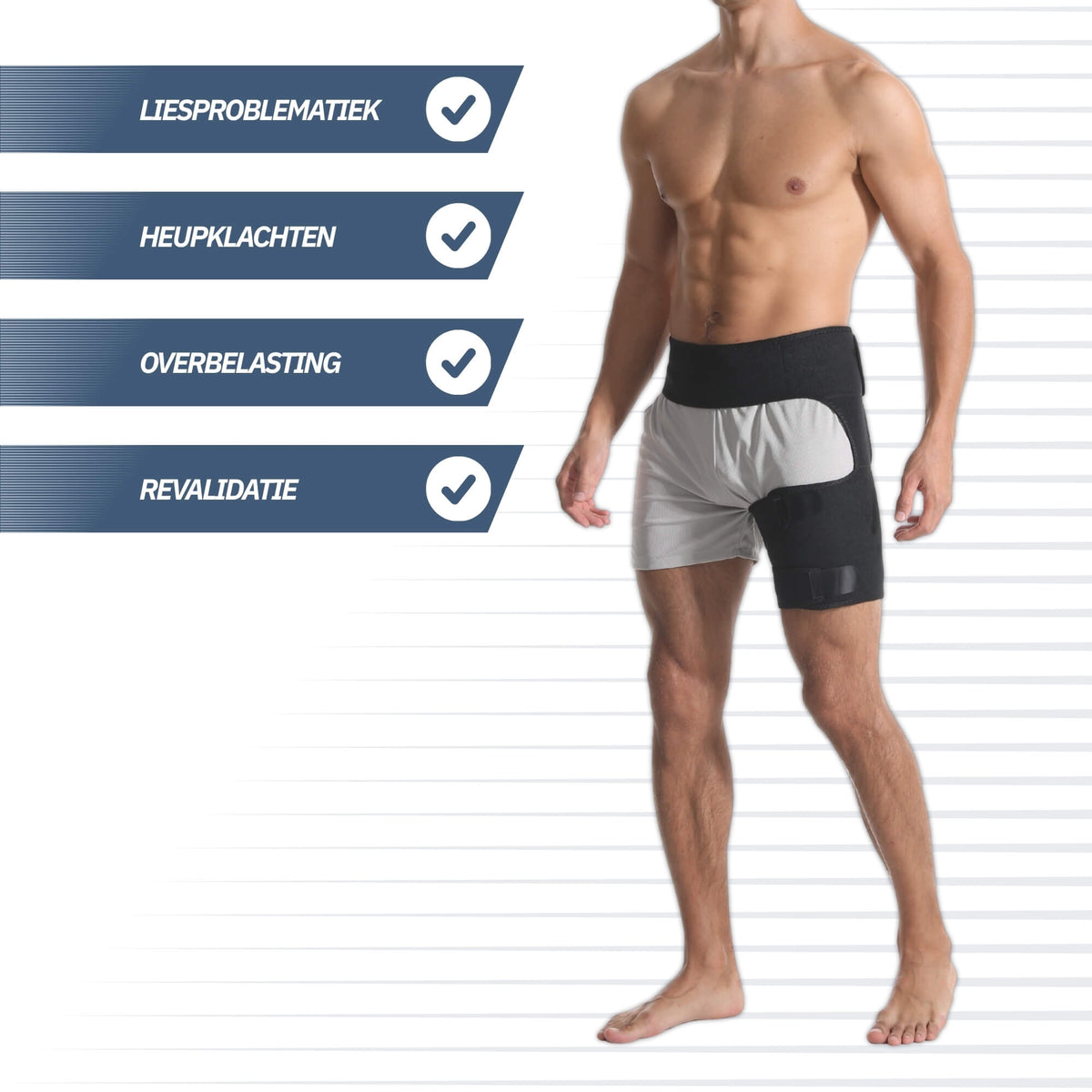 Heupbrace – Zwart, One Size