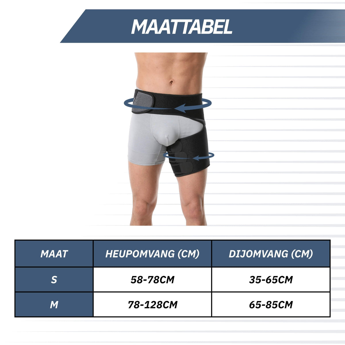 Premium Heupbrace – Heupbrace met Antislip – Zwart