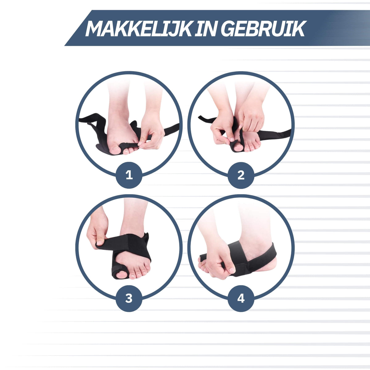 Hallux Valgus Teencorrector met Spalk – Set van 2