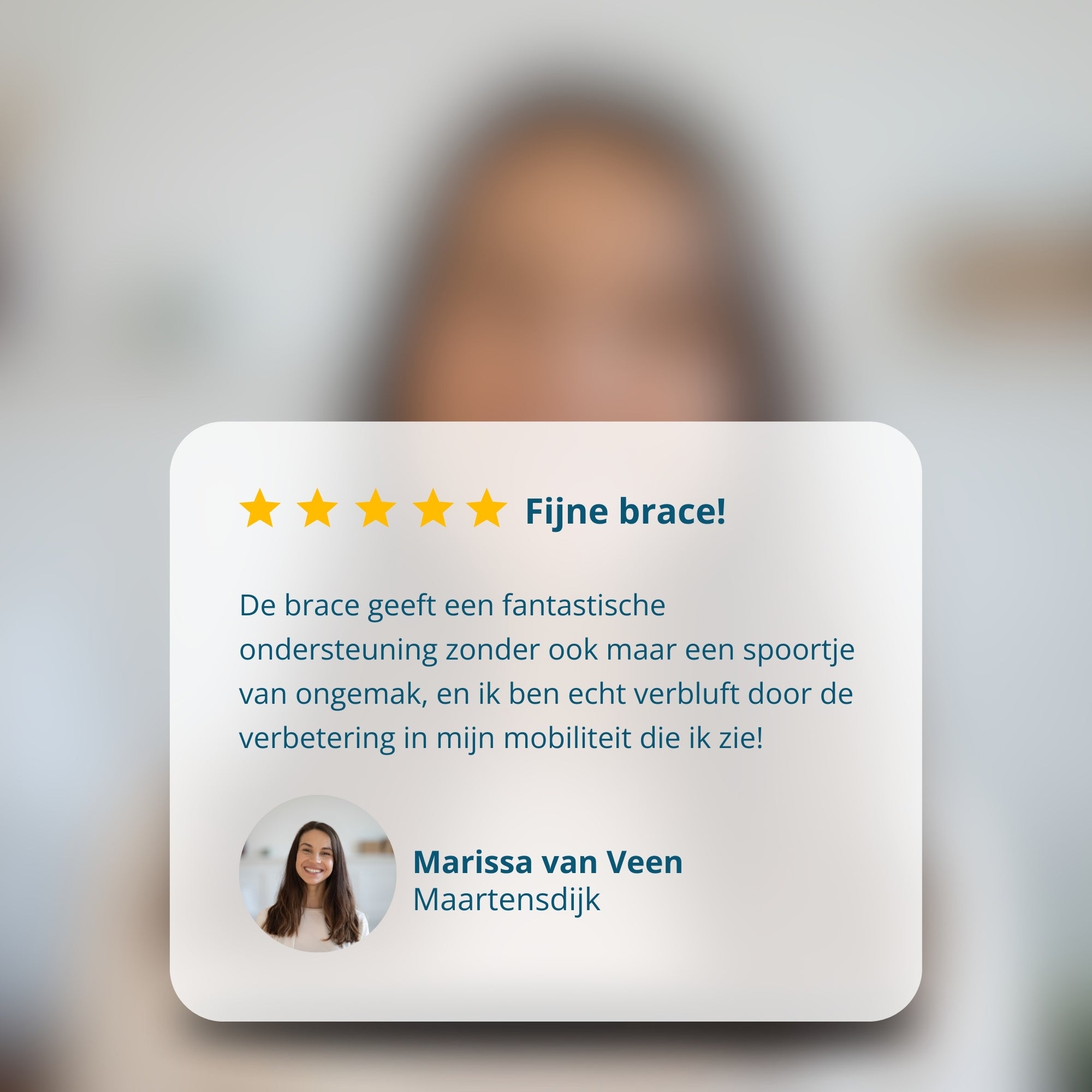 Trebin Kniebrace met Baleinen - Blauw