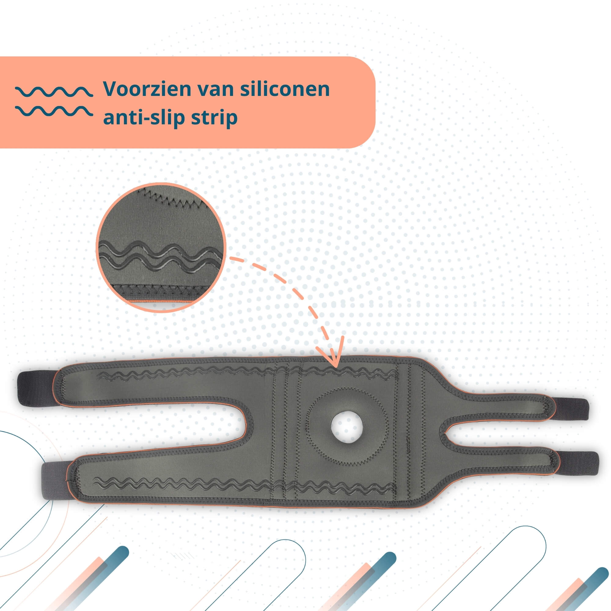 Trebin Kniebrace - Grijs - One Size