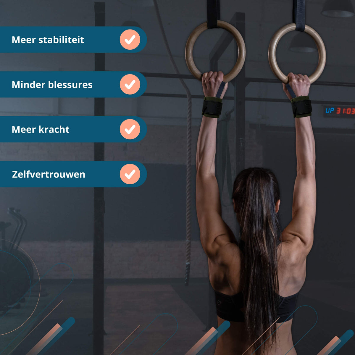 Wrist Wraps – Groen/Zwart (One Size)