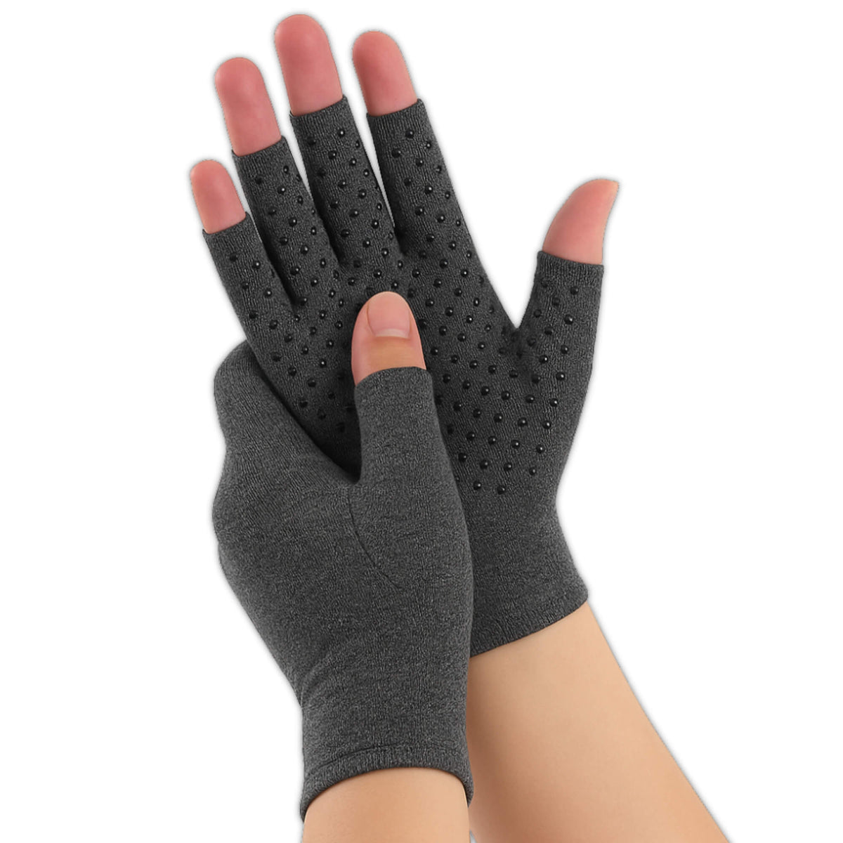 Reumahandschoenen met Antislip – Grijs