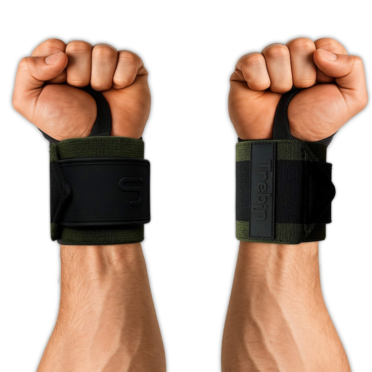 WristWraps–Groen/Zwart(OneSize)