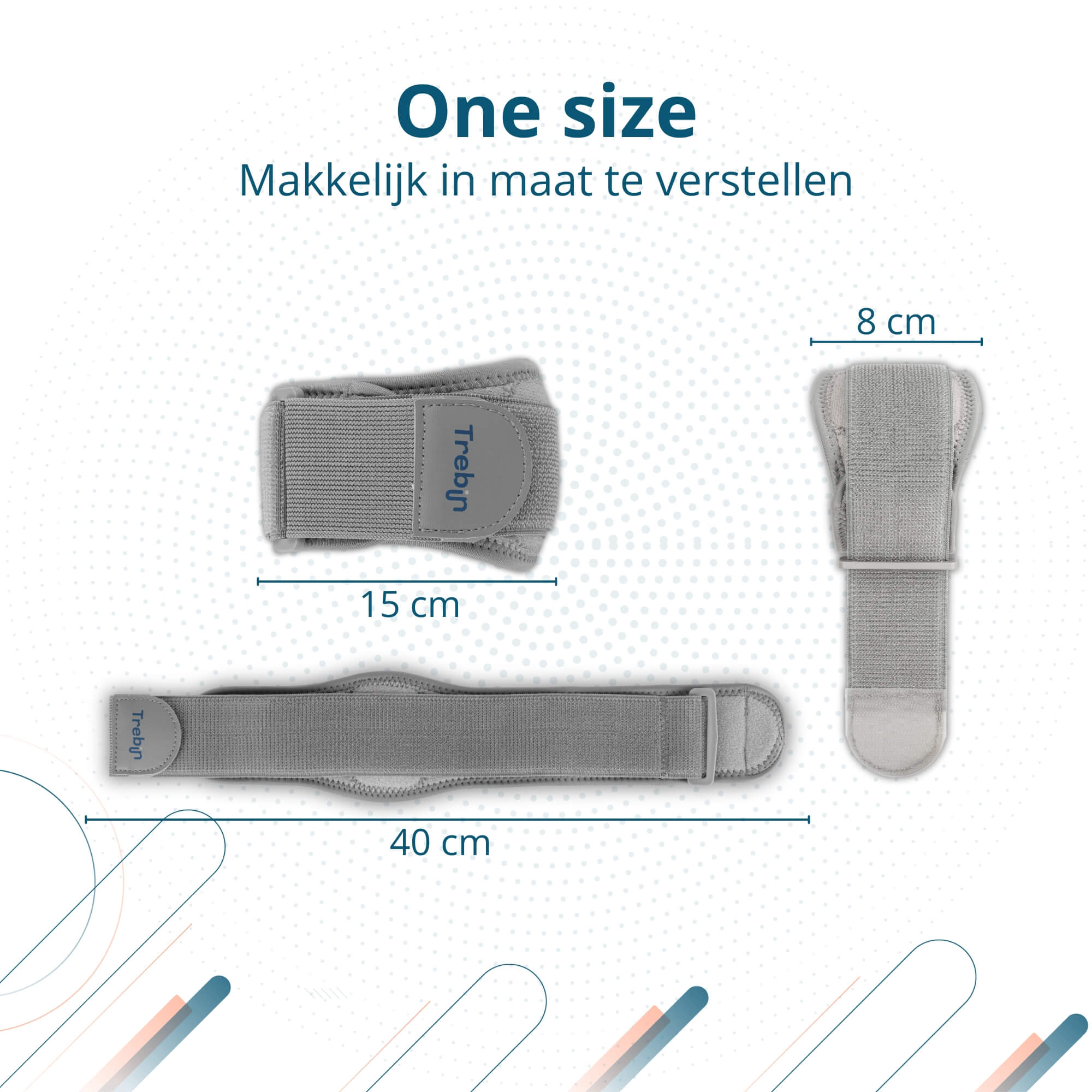 Trebin Elleboogbrace – Grijs, One Size