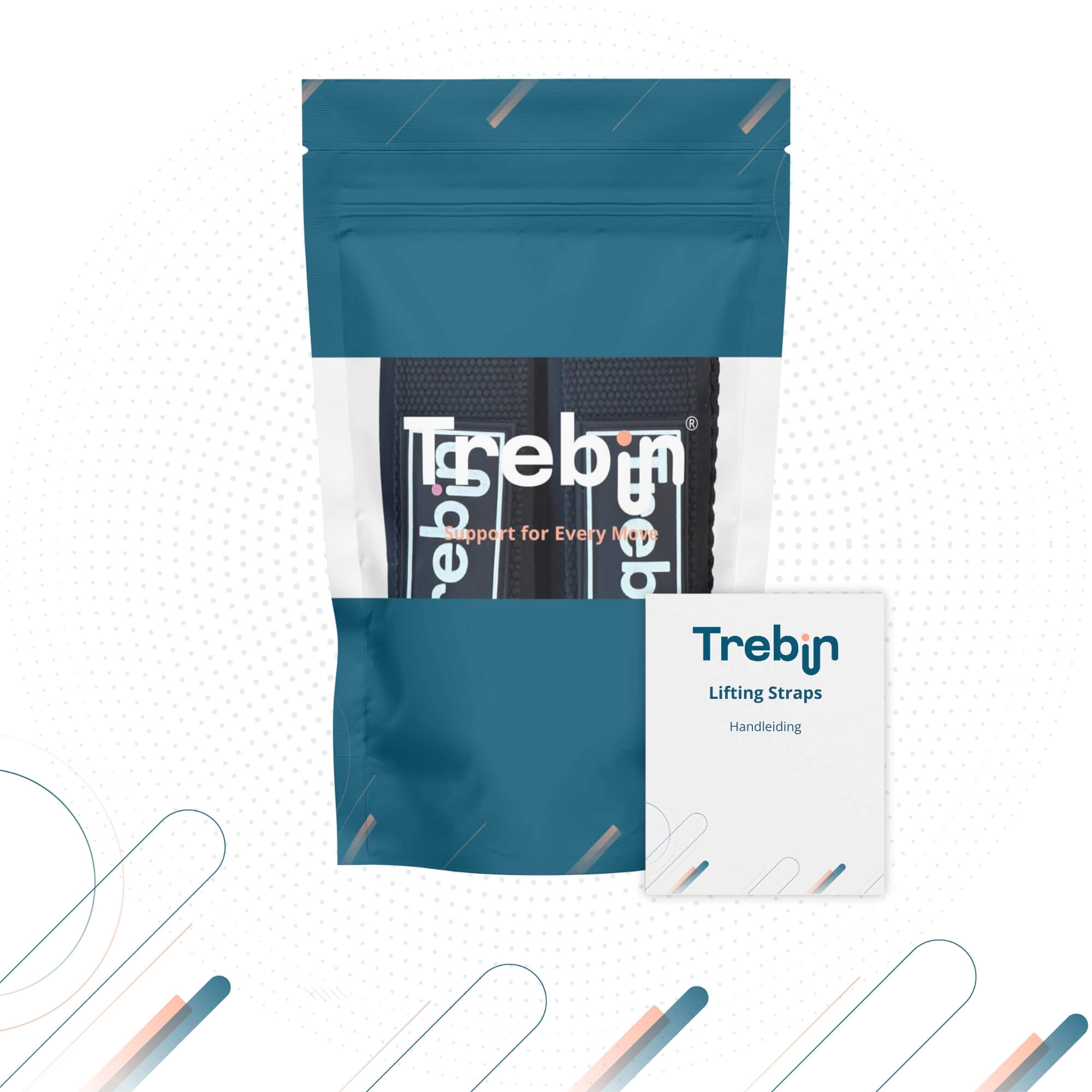 Trebin Lifting Straps - Zwart, One Size