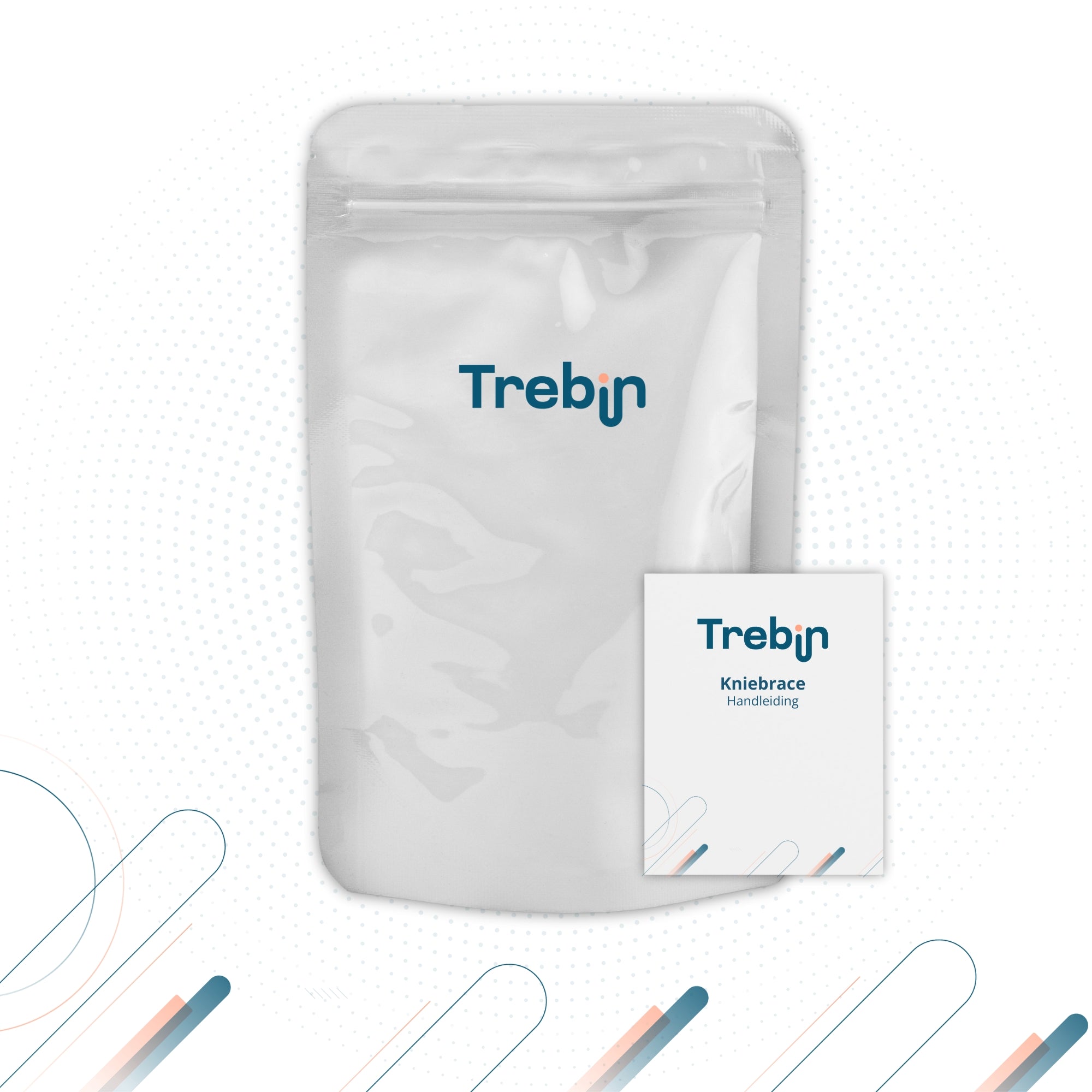 Trebin Kniebrace met Baleinen - Blauw