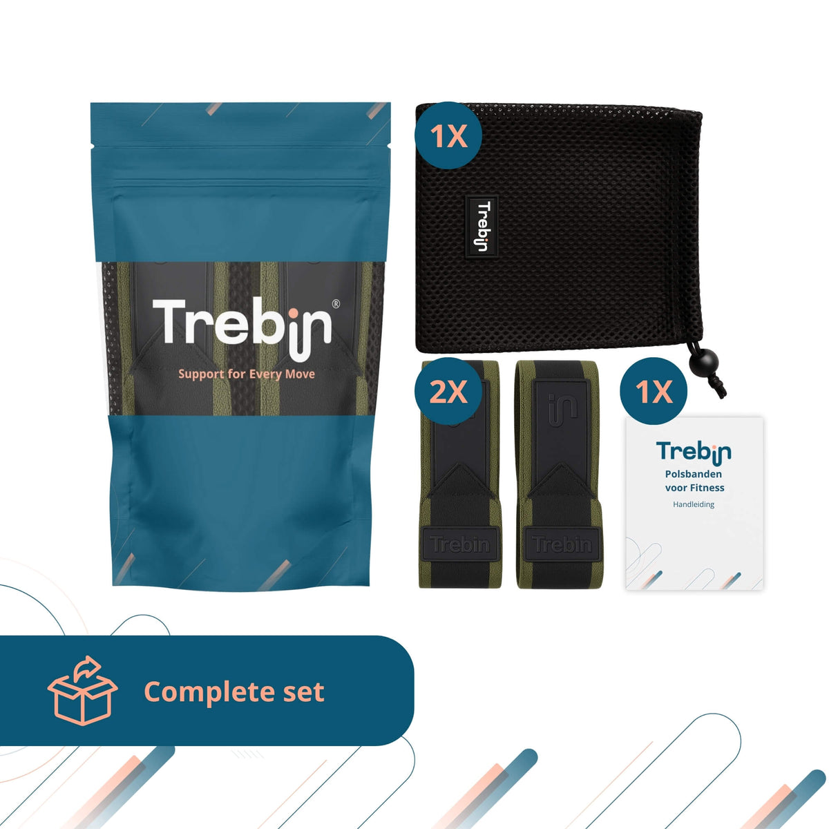 Wrist Wraps – Groen/Zwart (One Size)