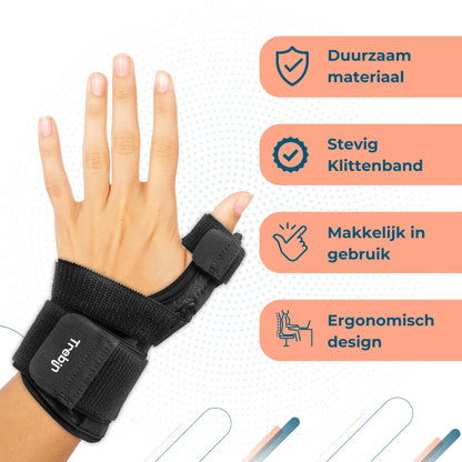 Trebin Duim Brace - Zwart - One Size
