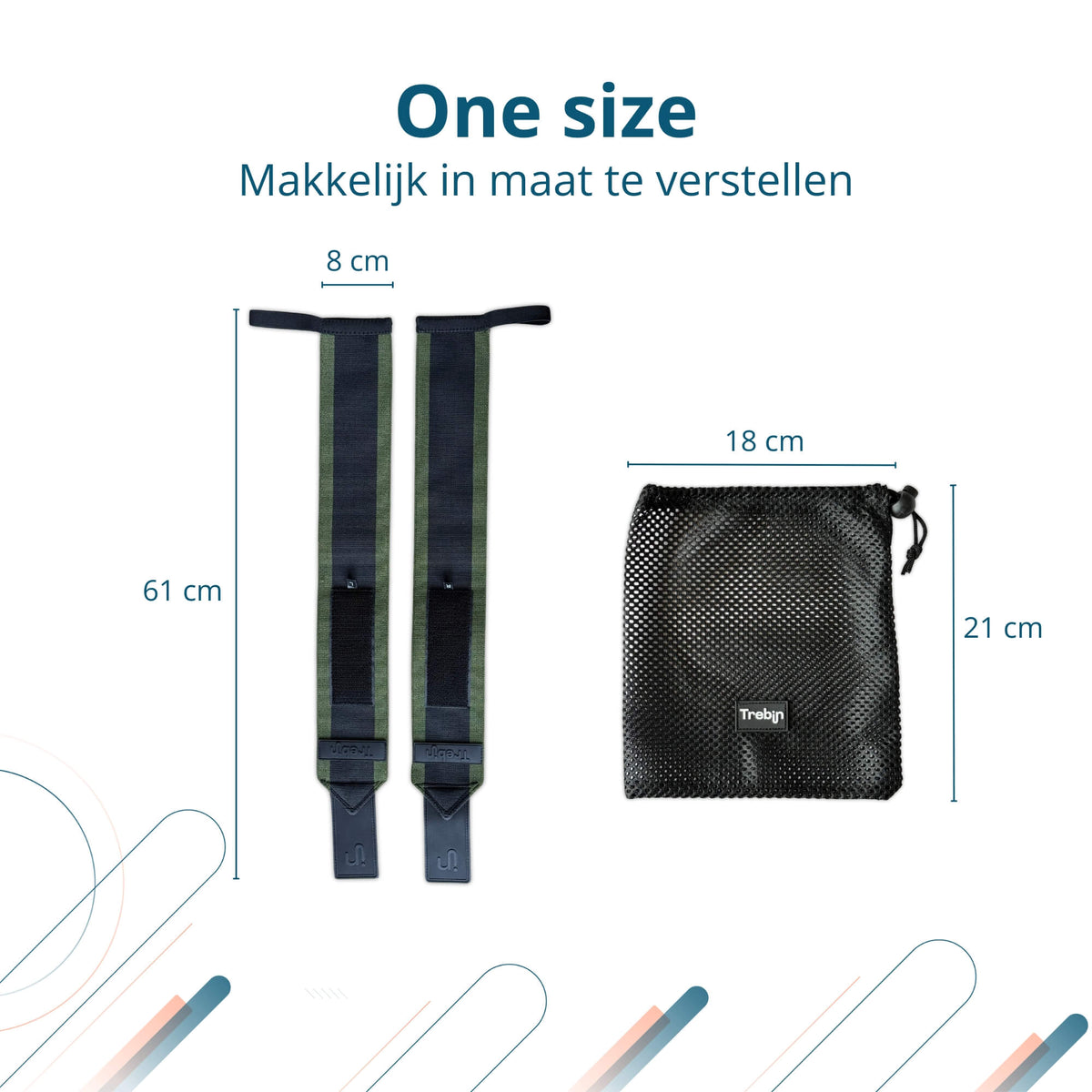 Wrist Wraps – Groen/Zwart (One Size)