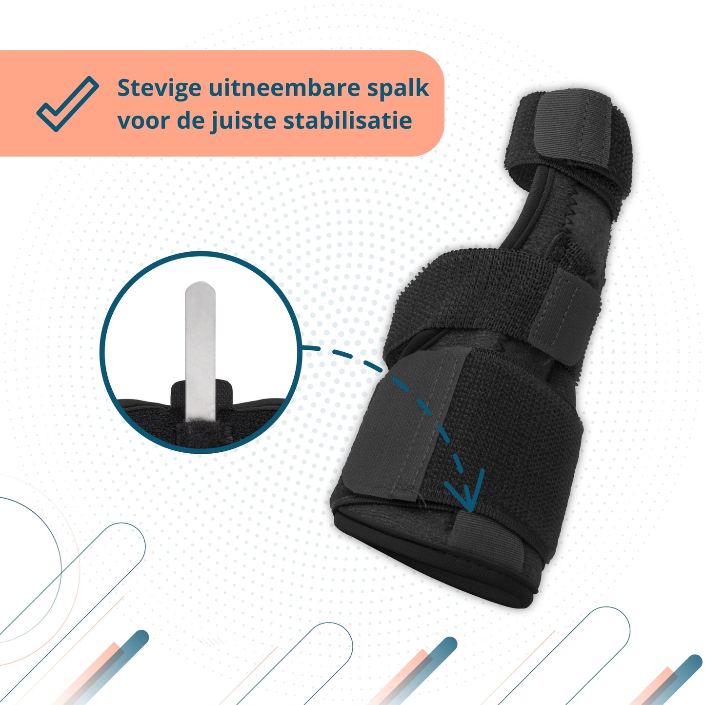 Trebin Duim Brace - Zwart - One Size
