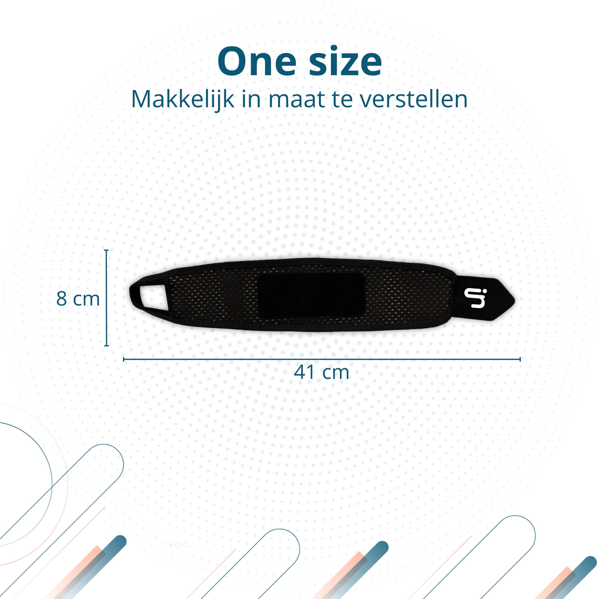 Trebin Lichtgewicht Pols Brace - Zwart, One Size