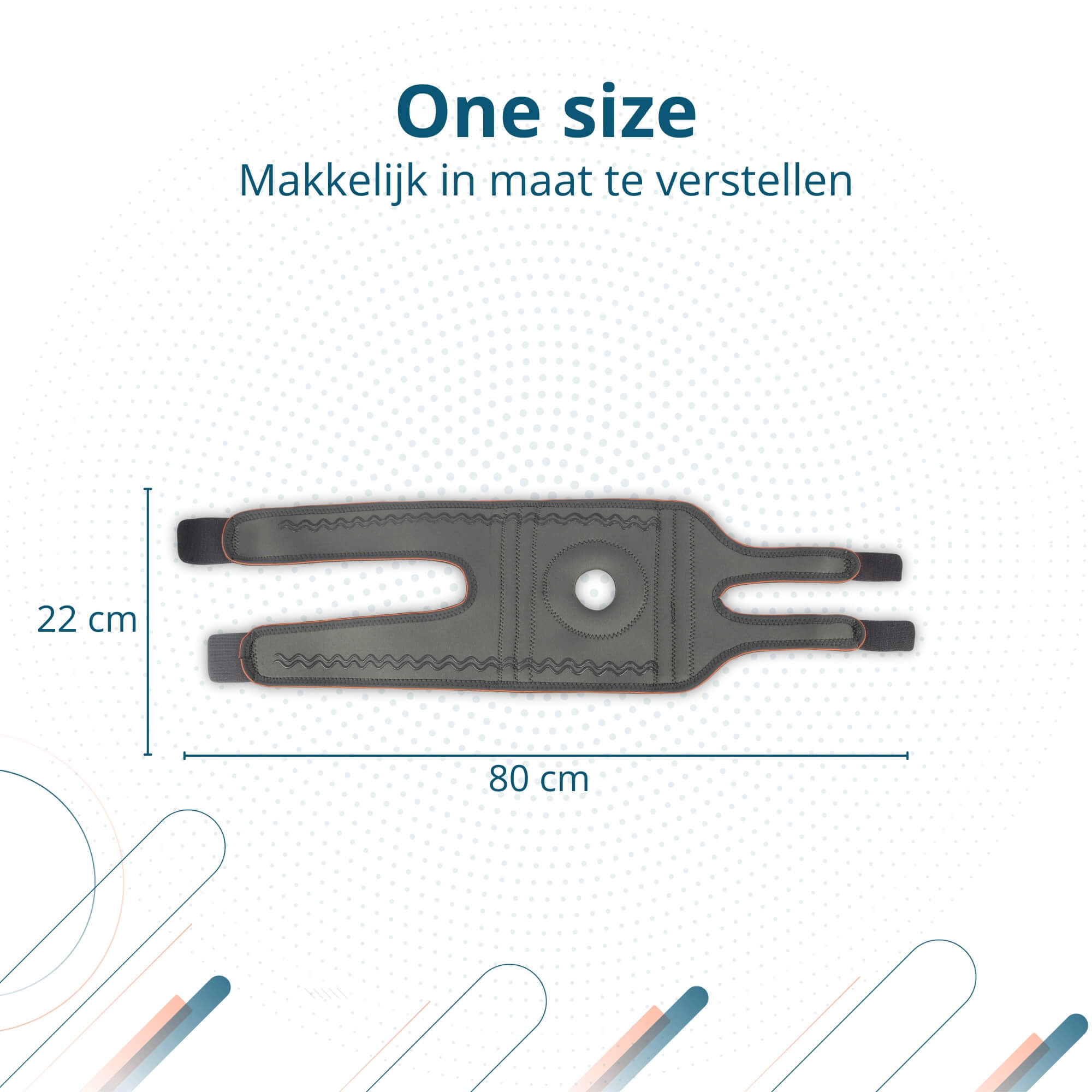 Trebin Kniebrace - Grijs - One Size