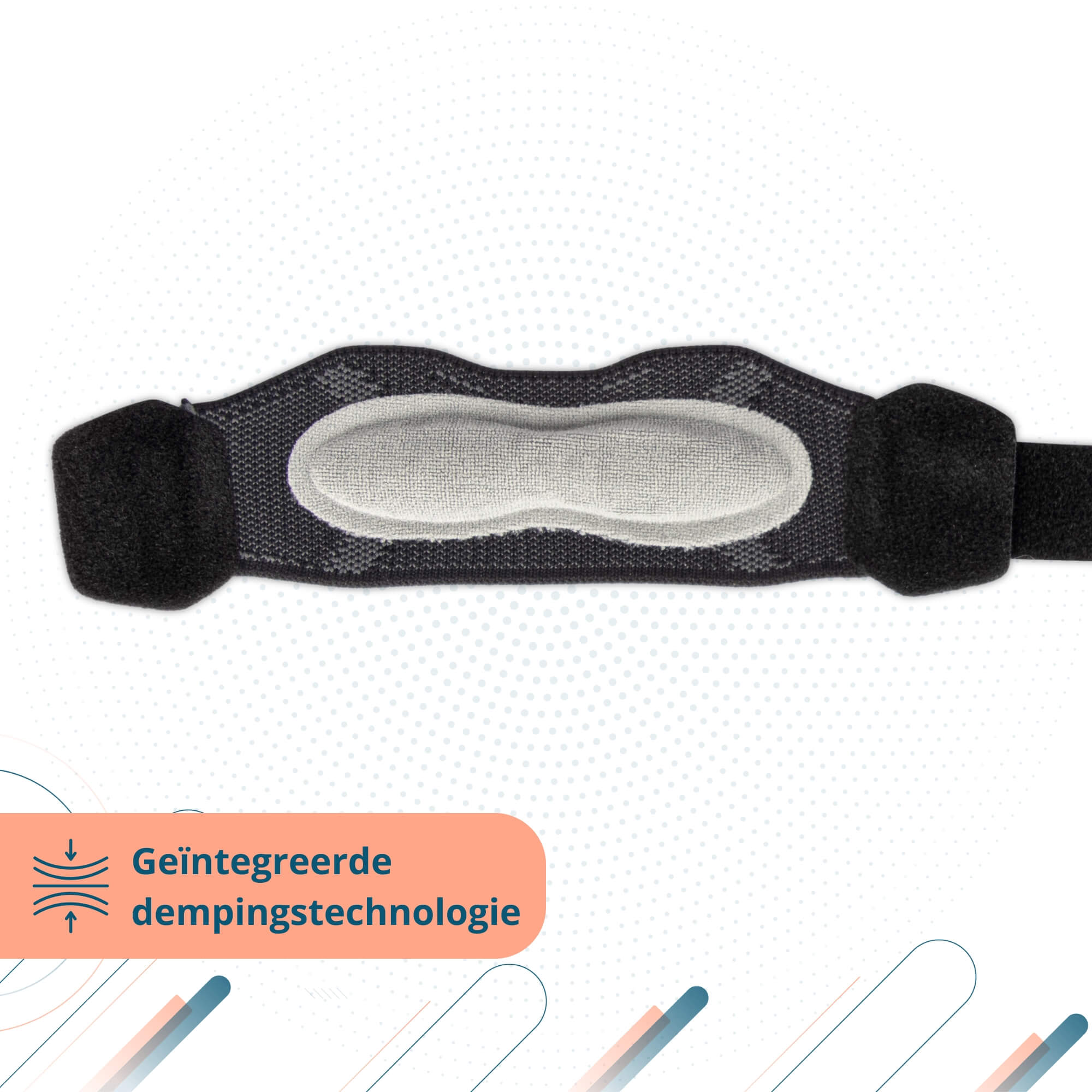 Trebin Patella Brace - Zwart - Grijs - One Size