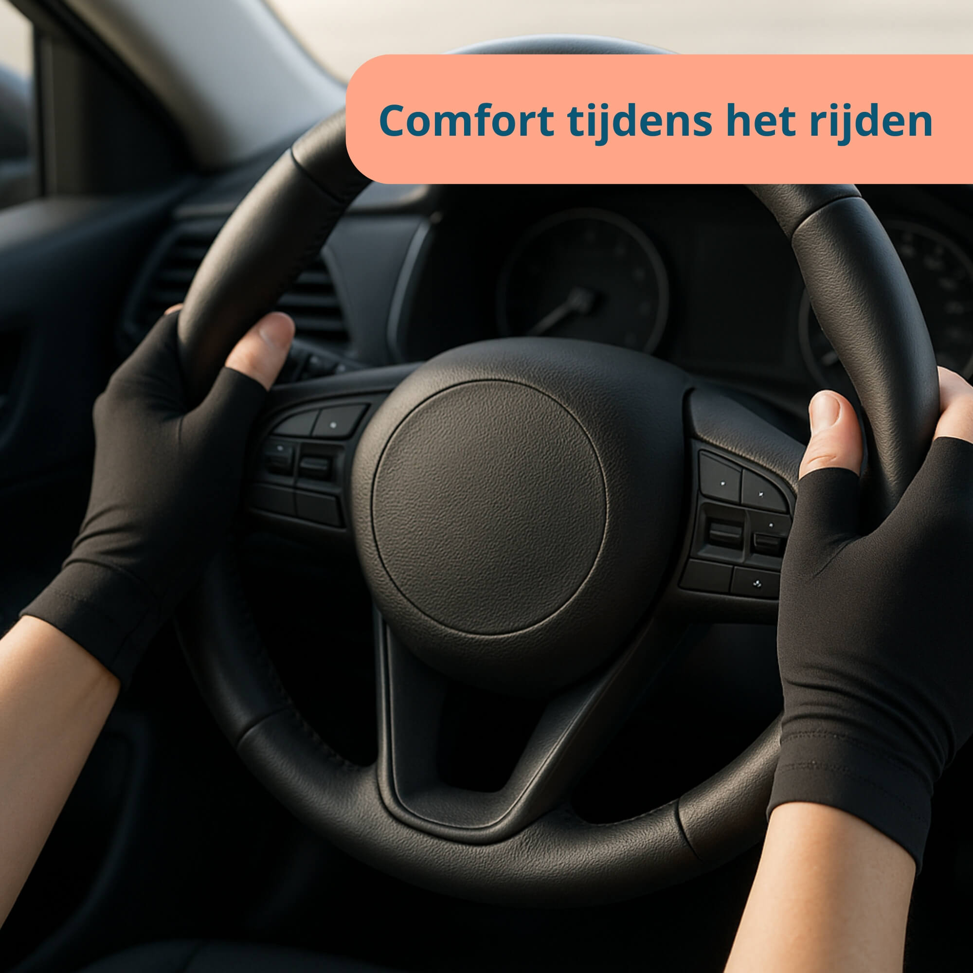 Trebin Reuma Handschoenen met Antislip - Zwart