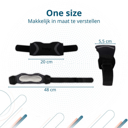 Trebin Patella Brace - Zwart - Grijs - One Size