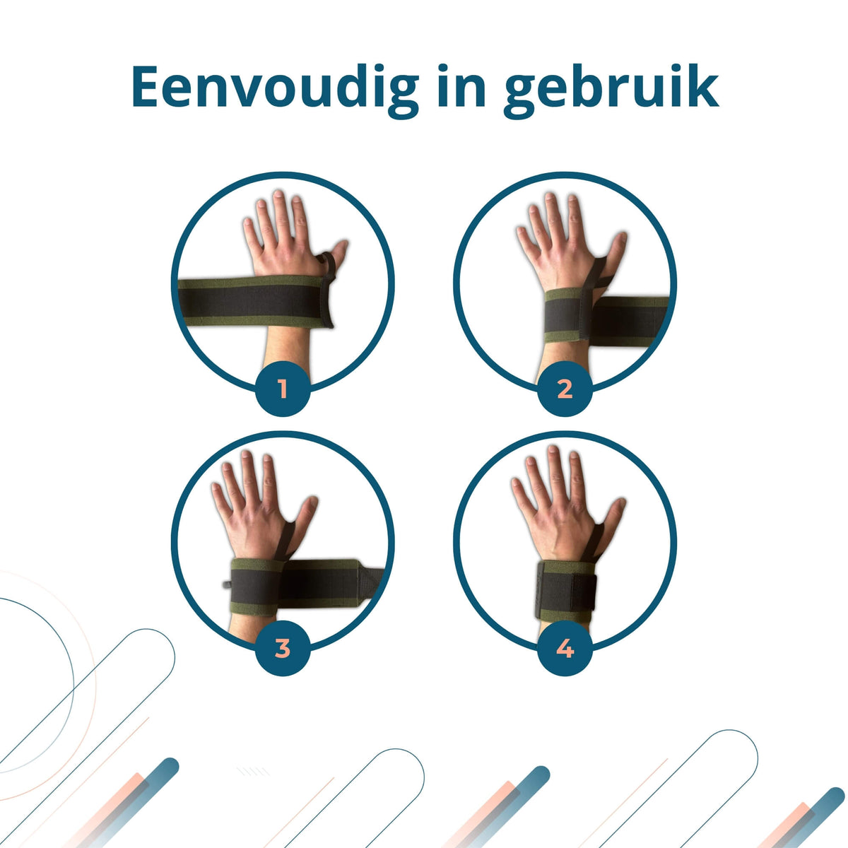 Wrist Wraps – Groen/Zwart (One Size)